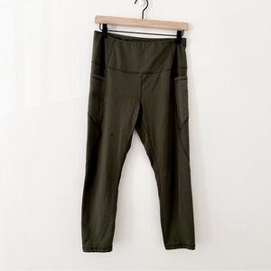 Reebok Olive Green Leggings  Athleisure Activewear